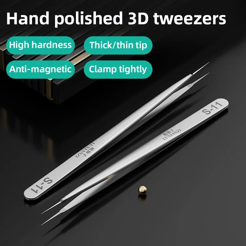 Stainless Steel Tweezers for Soldering Phone Repair precision tweezers soldering tweezers phone repair tweezers tweezer tool