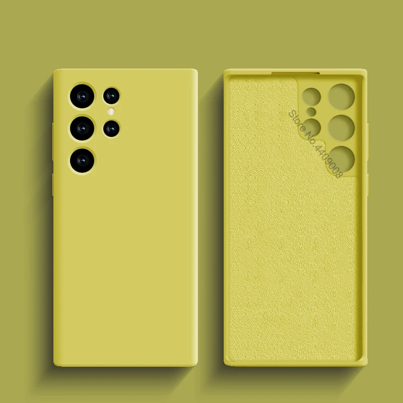 thumbnail image 1 of Luxury Liquid Silicone Phone Case For Samsung Galaxy S22 S21 S23 S24 Ultra A34 A52 A54 5G Cases Shockproof Protective Soft Cover, 1 of 5