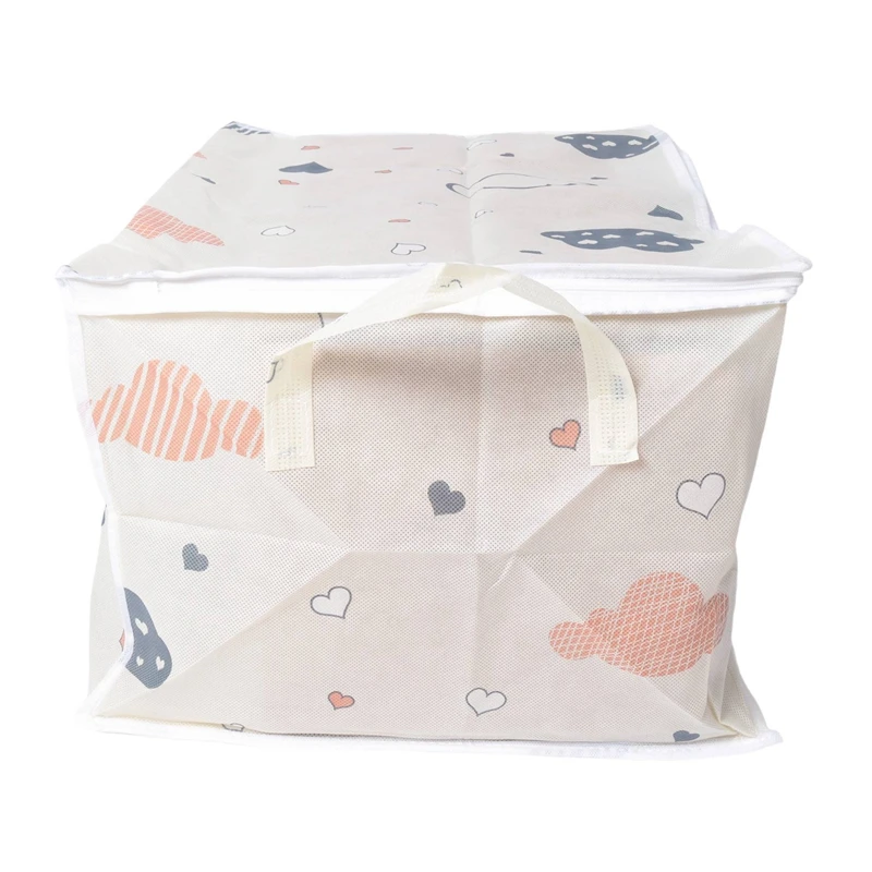 A74I-Storage Bag, Clothes Storage Comforter Storage Bag, Folding Organizer Bag With Handle, For Organizing Bedroom 3