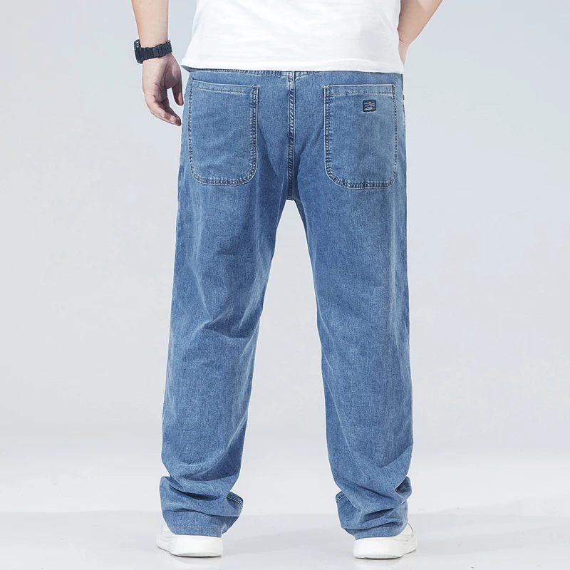 Autumn Men's Straight Loose Big-legged Wide-leg Large Size 56 44 30 Denim Jeans Wide Trousers Jeans men jeans mens jeans jeans trousers denim trousers