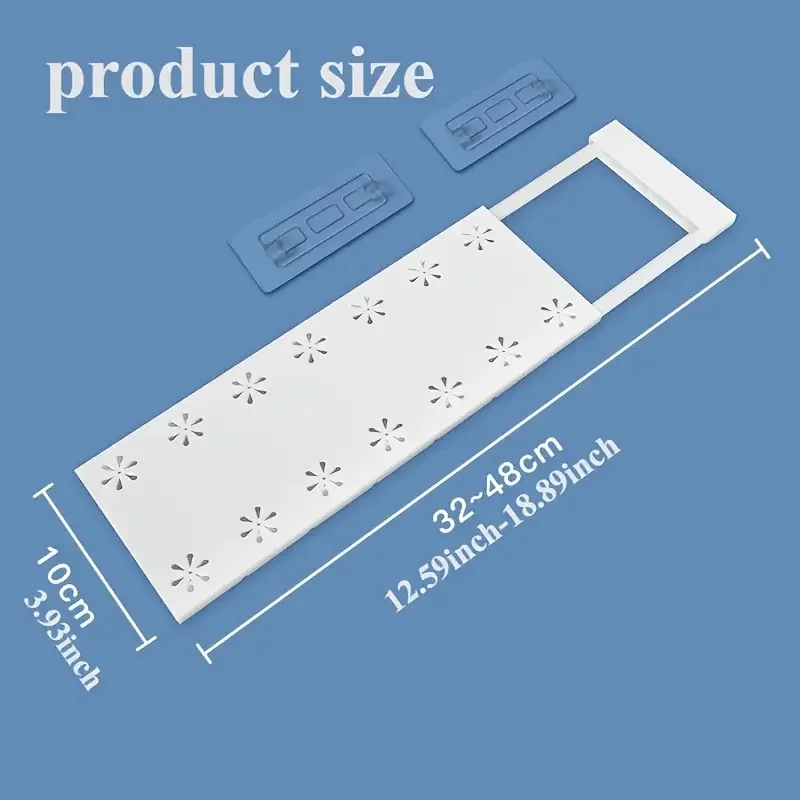 3 Parçalı Ayarlanabilir Depolama Raf Seti - Delme Gerektirmeyen Ağır Hizmet Tipi Plastik Yapı, Yerden Tasarruflu, Beyaz Modern Tasarım, Ayarlanabilir Yükseklik, Dolap, Mutfak, Banyo Düzenlemesi için Uygun - Kurulumu Kolay, Çok Yönlü Oda Bölücü ve Depolama Çözümü
