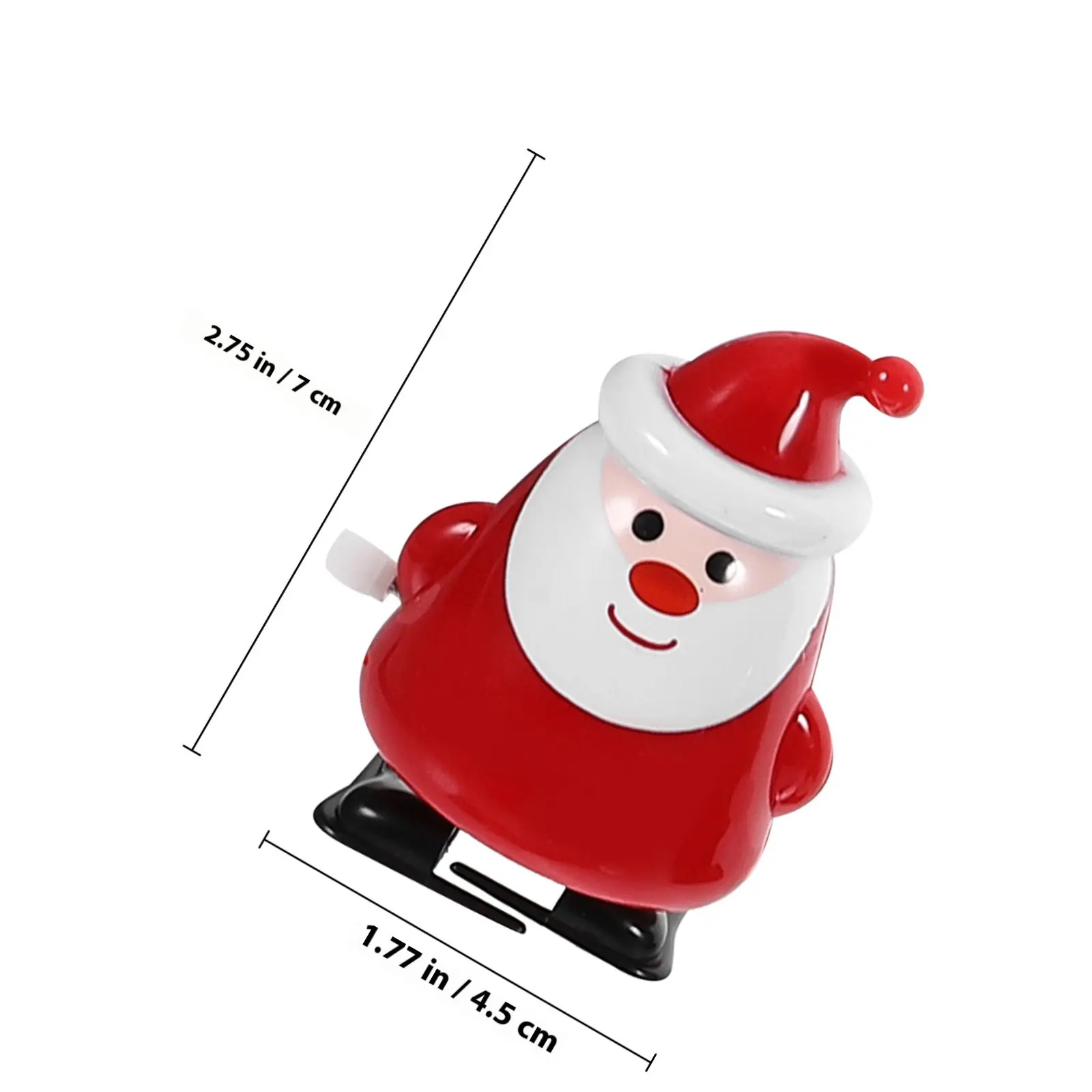 6Pcs 크리스마스 윈드업 산타클로스 참신한 워킹 크리스마스 파티 장난감 데스크탑 장식품 재미있는 선물 장식 크리스마스 장난감