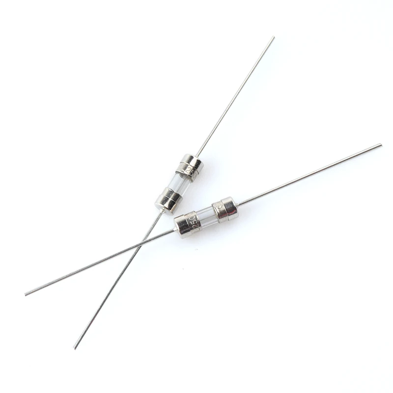 Glass Tube Fuse Kit 20Pcs 3.6*10mm Straight pin Fast blow Glass fuse 250V 0.1A-15A
