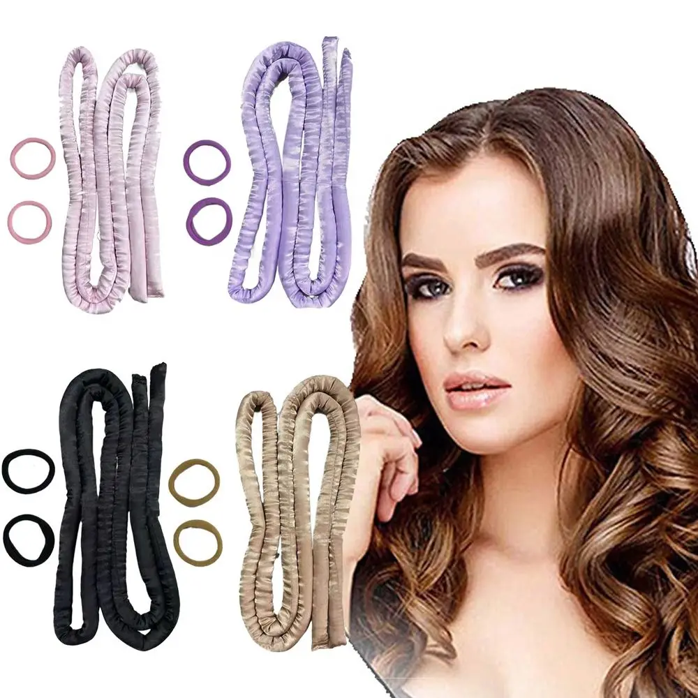 Heatless Wave Rod Headband No Heat Silk Curls Ribbon Hair Rollers Sleeping Soft Headband Lazy Hair Curlers Styling Tools