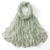 106440-446cf6.jpg 185*75 cm musulman Modal Hijab rayonne coton châles pour femmes mince plaine écharpe grande taille foulard islamique Turban bandeau