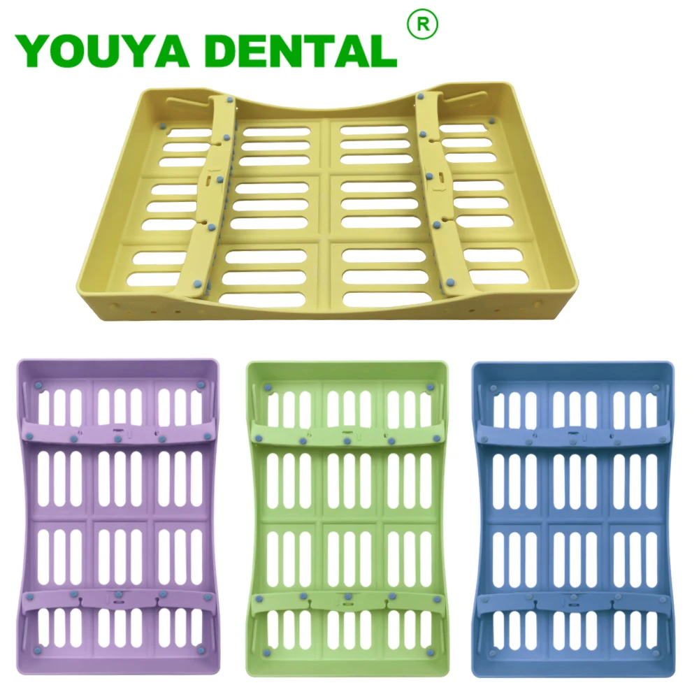 

10 Holes Dental Instrument Rack Placing Case For Composite Resin Spatulas Autoclave Sterilization Box Tray Holder Dentist Tools