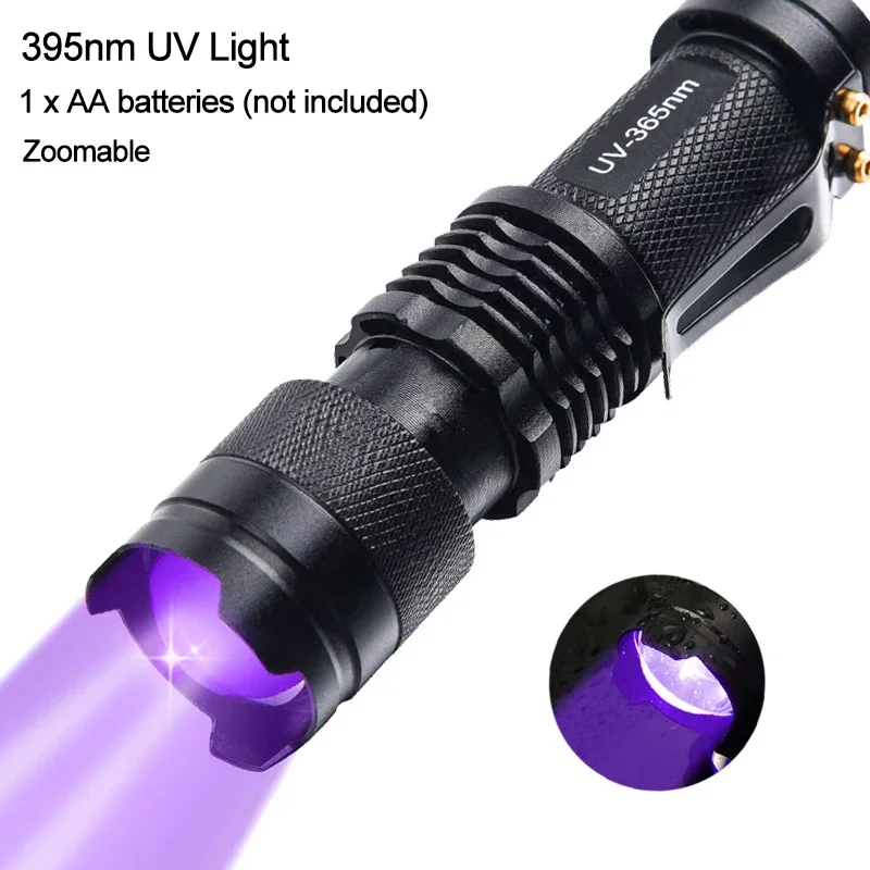 POCKETMAN Torcia Per Penne A Luce Ultravioletta Torcia Per Violino Ultravioletto Bianca Per Test - Foto 12