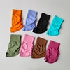 Women's High-Waisted Seamless Tight-Fit Sport Shorts Side Folded Three-Quarter Length Breathable High-Elasticity Fitness Pants 3