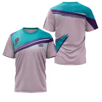 Limited Team Logo Men's Table Tennis T-Shirt Men's Summer Tennis Badminton T-Shirt Top Table Tennis Club Quick Dry Short Sleeve