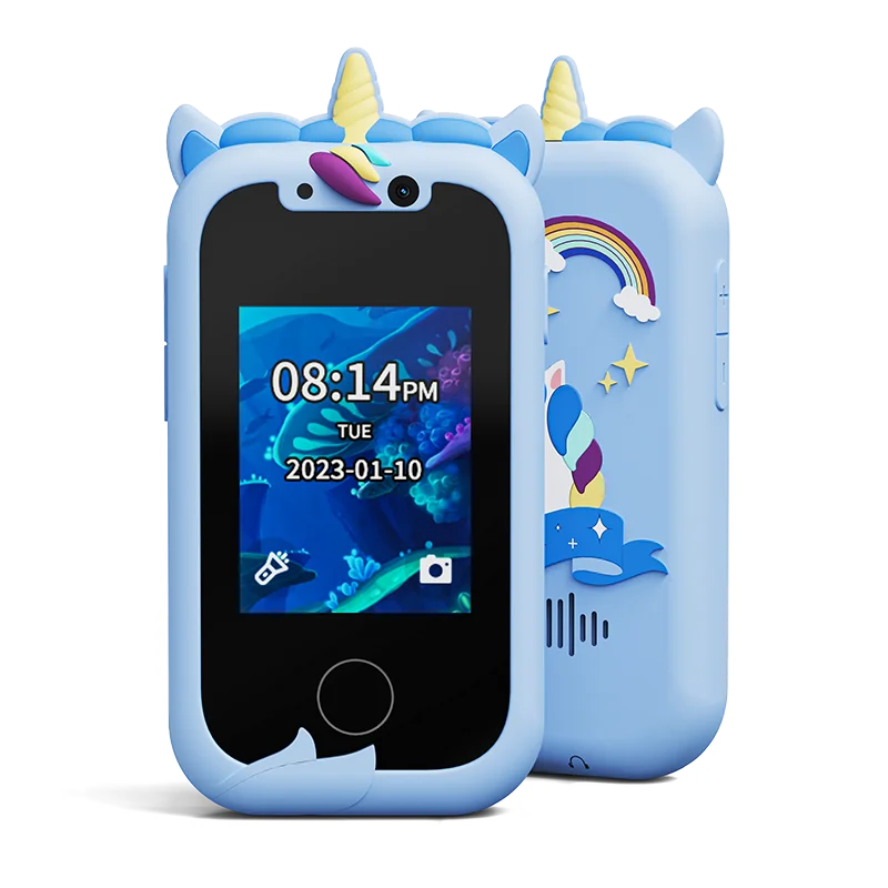 Kids Children Early Phone Music Toy Unicorn Selfie Camera Photography Record Music Player Christmas Birthday Gift Record Life 2