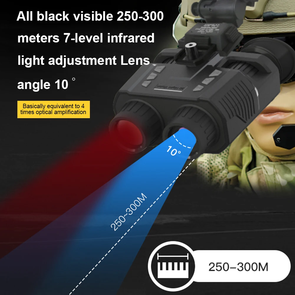 NV8000 Helmet HD Infrared Night Vision Device, 3D Hunting Video Camera, Outdoor Camping Tent, Travel Binoculars