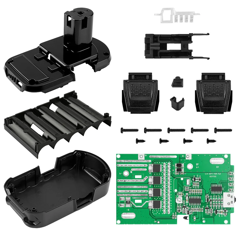 P108 Li-ion Battery Plastic Case Charging Protection Circuit Board PCB Box For RYOBI 18V P103 P108