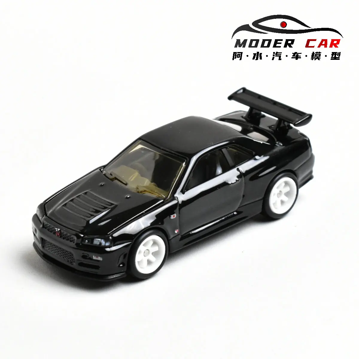 ZZC 1:64 성인 취미용 GTR R34 기념 다이캐스트 모형 자동차
