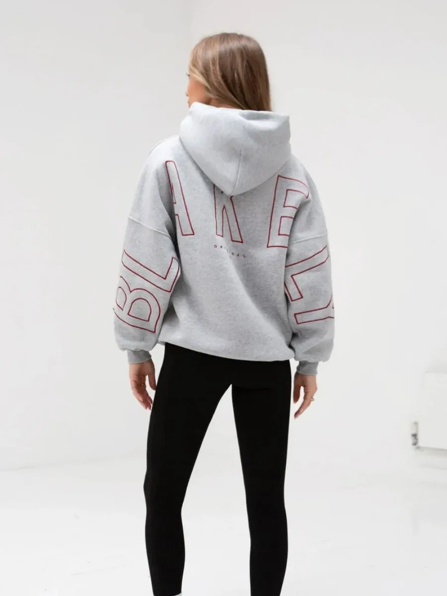 Hip-hop Harajuku High Street Trendy Brand Letter Print Oversized Hoodie Men Y2K 2025 Retro Gothic Punk Casual Sweatshirt Women