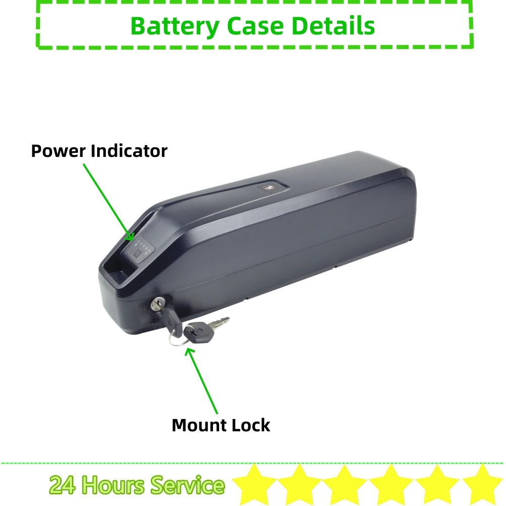 Enhanced Down Tube Ebike Battery Case with Cell Holders and Spacers