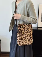 Leopard print Laptop Sleeve 11 13.3 13.6 14 15 15.6 Inch For Macbook Dell Huawei Samsung Xiaomi LG Shoulder Bag Tablet Pouch - Image 2