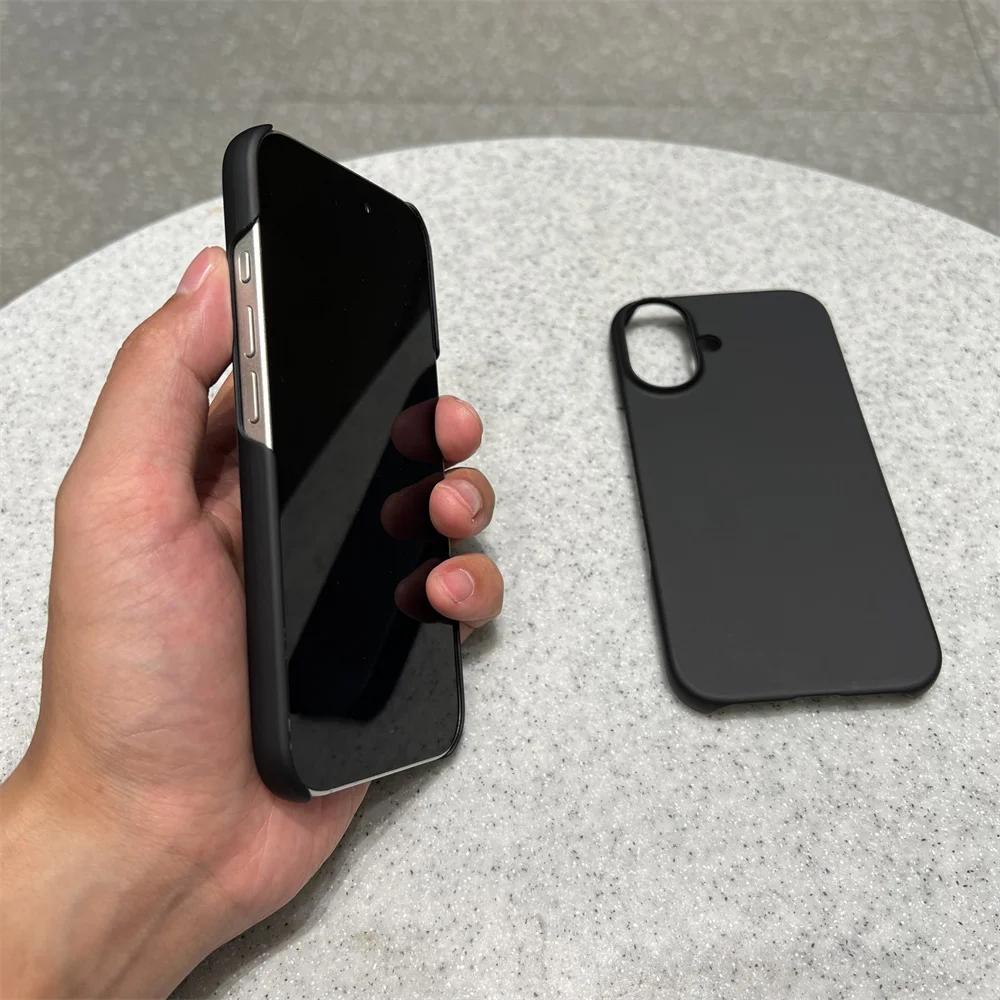 Coque de protection de luxe ultra fine en PC mat sans cadre pour iPhone 16 15 14 13 12 11 Pro Max Plus Mini Xs XR 7 8_voghion.com
