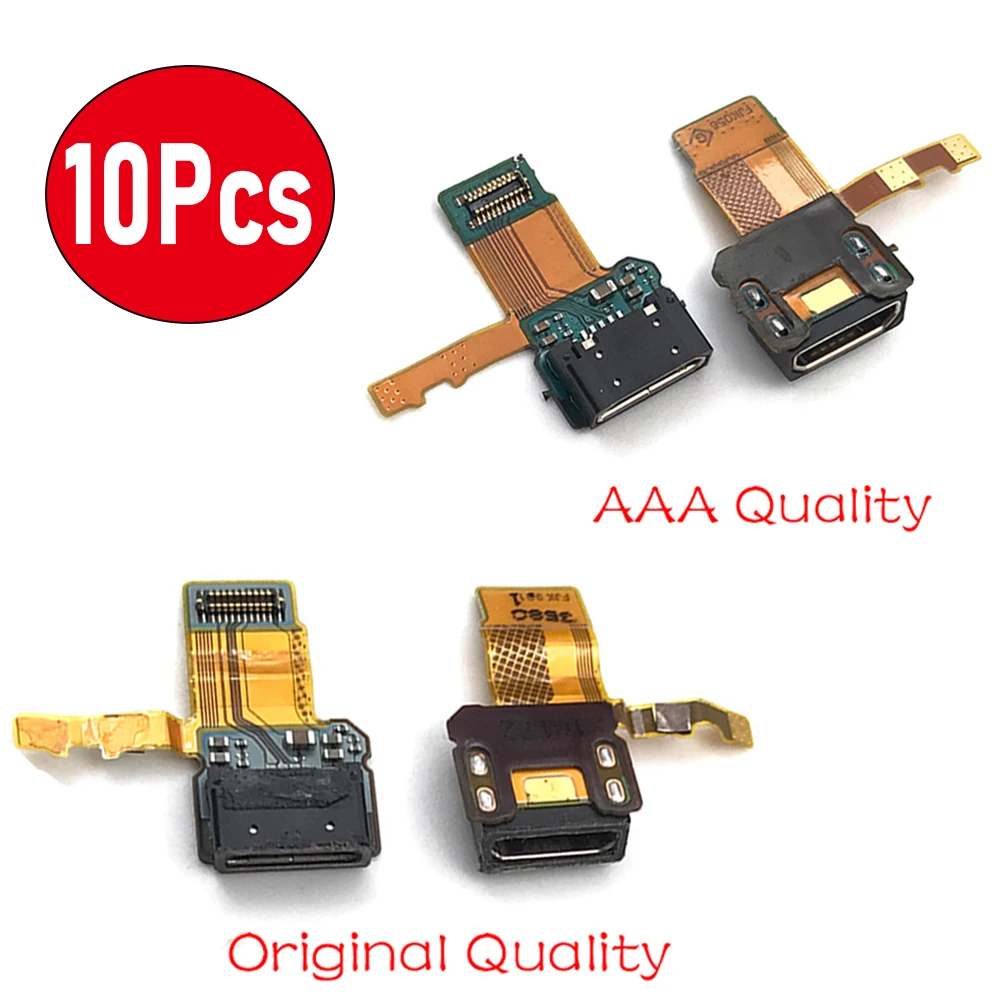 

10Pcs/Lot, Original NEW USB Charging Dock Connector For Sony Xperia X F5121 F5122 USB Charger Flex Cable Replacement Parts