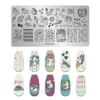 Cartoon Animal Nail Stamping Plates Cloud Star Cute Unicorn Pattern Nail Art Stamping Plate Printing Image nail polish Templates 6