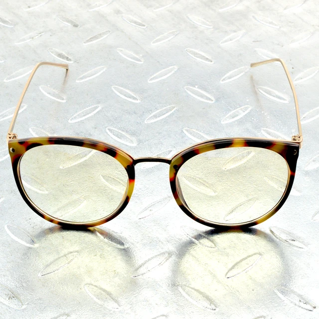 Oversized Round Leopard Print Handcrafted Alloy Temple Women Ladies Optical  Glasses Frame Eyeglasses Eyeframe Eyewear - AliExpress