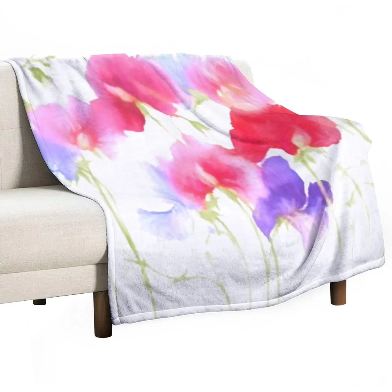 

Sweet peas Throw Blanket Luxury Thicken Blanket Softest Blanket wednesday