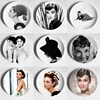 Audrey Hepburn Art Dish Background Wall Plate Wall Decortaion Plate Decorative Plate Hangging Plate Wall Dish Home Decor 1