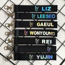 

KPOP IVE Girl Group Name Strip Mobile Phonestrap ELEVEN Peripheral Keychain Laser Phonependant Naoi Rei New Korean Fashion Gifts