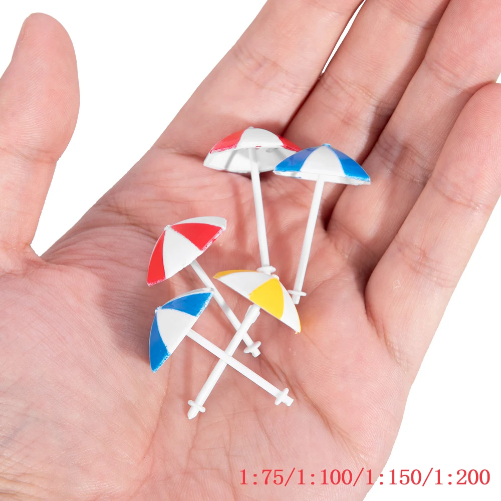 Miniature Sun Umbrella Parasol For Model Scenery, Dioramas, Garden & Railway Layouts