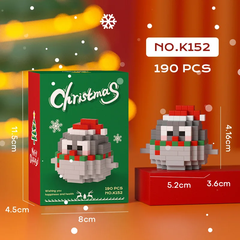 Festive Holiday Tree Particle Building Set - Creative Micro Bricks Educational Toy
