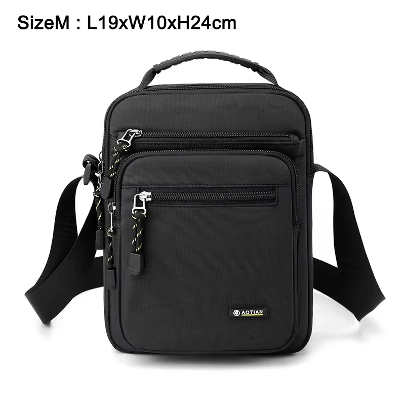 Mehrschichtige Umhängetasche für Herren, modisch, lässig, leicht, Nylon-Umhängetasche für den täglichen Ausflug, Pendeln, kleine Handtasche – Detail 14