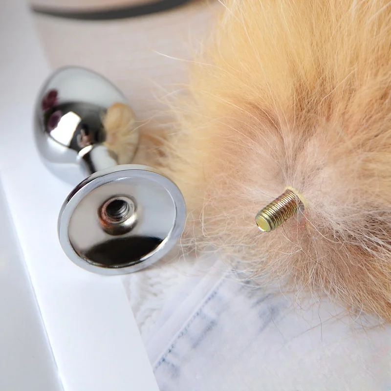 100cm Soft Long Fur Fox Tail Anal Sex Toys With Detachable Fancy Butt Plug For Couple BDSM Halloween Party Anue Accessories_voghion.com