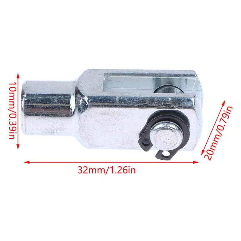 Metal Y-16 M6*1 Thread Pneumatic Cylinder Rod Piston Clevis Y Joint For 16mm Bore Mechanical Hardware