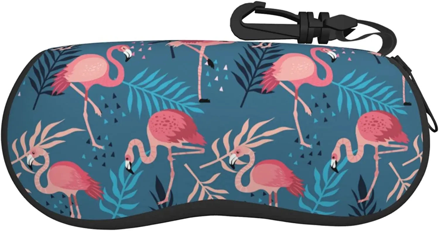 Flamingo Soft Sunglass Case Ultra Light Eyeglass Case Neoprene