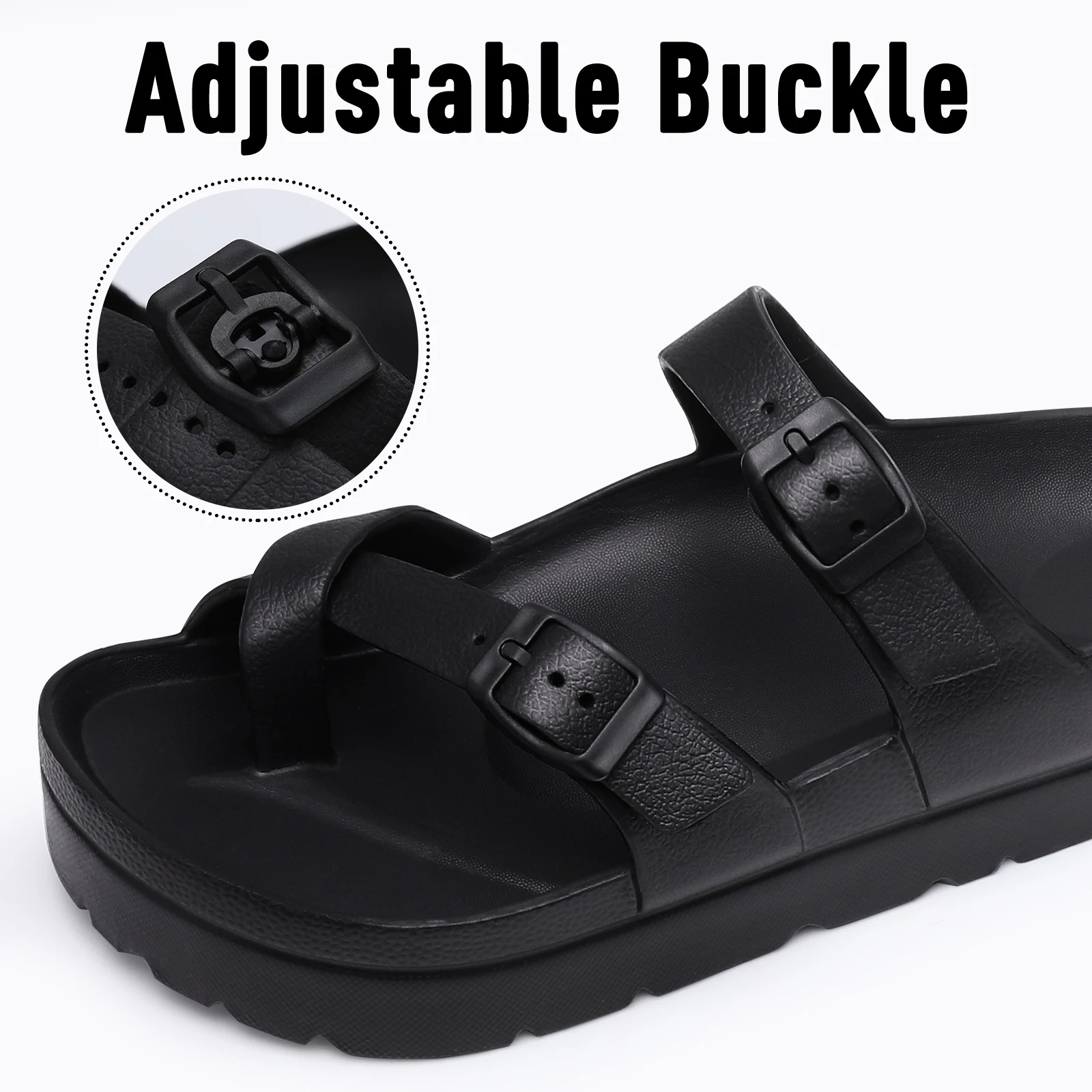 Bebealy Fashion EVA Women's Sandals Classic Elegant Outdoor Beach Flat Sandals With Arch Support Clip Toe Clogs Women women sandals women flats comfortable sandals imitation leather clogs