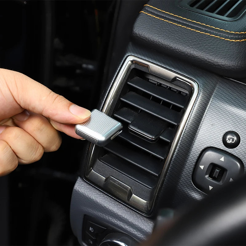 

For Ford Ranger 2015-2021 Car Air Conditioner Switch Button Knob Decoration Cover Sticker ABS Wildtrak interior accessories