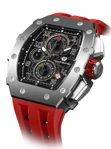 TSAR BOMBA New TB8204 Watch for Men Japan Quartz Chronograph 50M Waterproof Wristwatch Fashion Sport Clock Male Luxury Mens Gift - Image 14