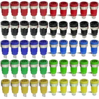 20PCS ความปลอดภัยฉนวน 32A 4 มม.กล้วย SOCKET Terminal 5 สีหญิงแจ็คแผง Mount SOCKET Binding โพสต์สายไฟเชื่อมต่อ 1