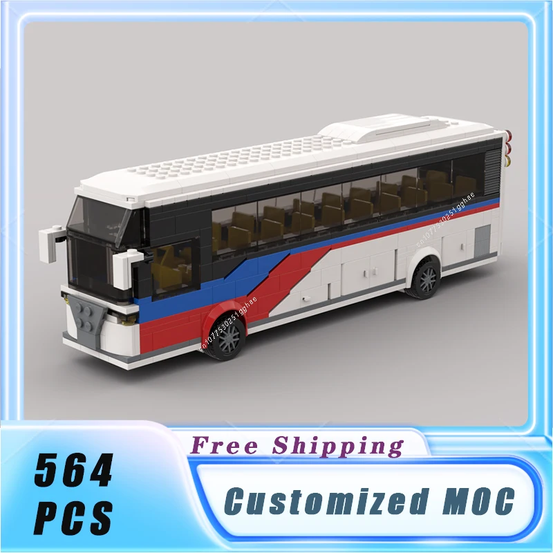 Klassisches Fahrzeug MOC Modul Bus LKW 7, breite Bausteine Modell Bricks Sets Montieren Sammlung Display Kinderspielzeug Geschenk – Detail 2