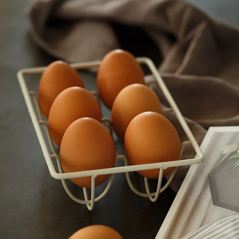 Nordic Creative Household Baking Table European Egg Rack Kitchen  Shef  Iron Storage  Portable