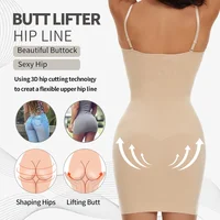 Femmes Shapewear complet Slip ventre contrôle col rond Cami Mini sous robe lisse corps Shaper nouvelles bretelles Spaghetti Lingerie 4