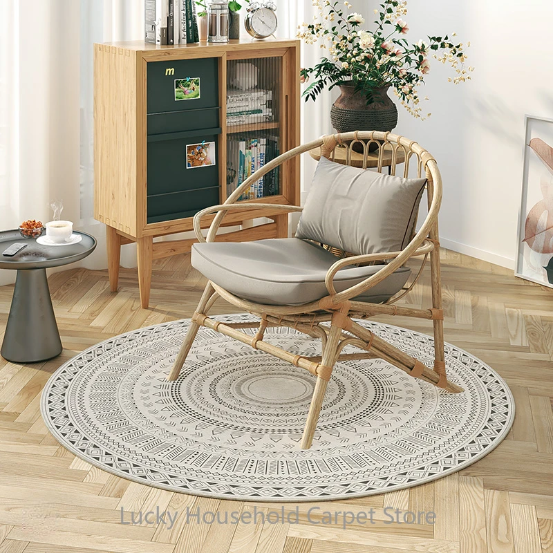Soft Moroccan Round Area Rug 4