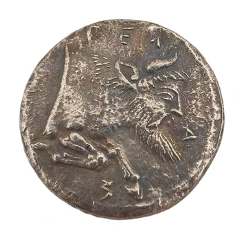 Moneta di capra Moneta fortunata greca antica Collezione di souvenir Moneta Decorazione Artigianato Vecchia moneta commemorativa Ornamento da tavolo Artigianato