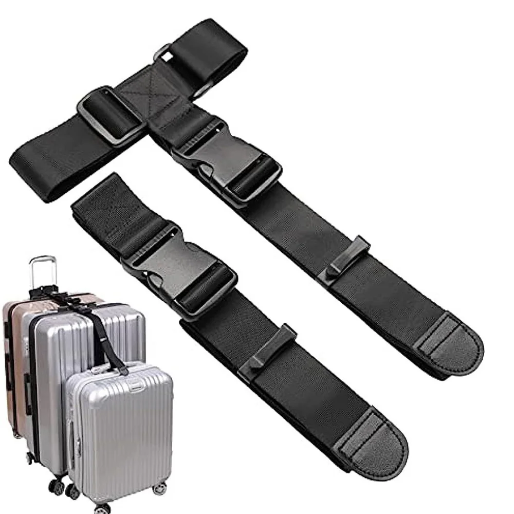 Luggage Connection Strap Two Add a Bag Suitcase Straps Belt Adjustable Travel Attachment Accessories for Connect Luggage