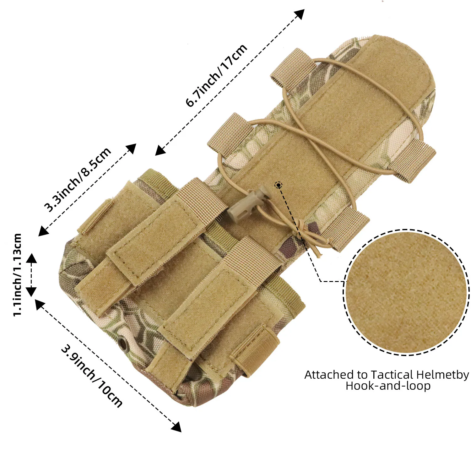 BOOIU Batterie Tasche Sport Helm MK2 Batterie Pack Helm Gegengewicht Pack CS Jagd Airsoft Taktische Helme Zubehör – Detail 9