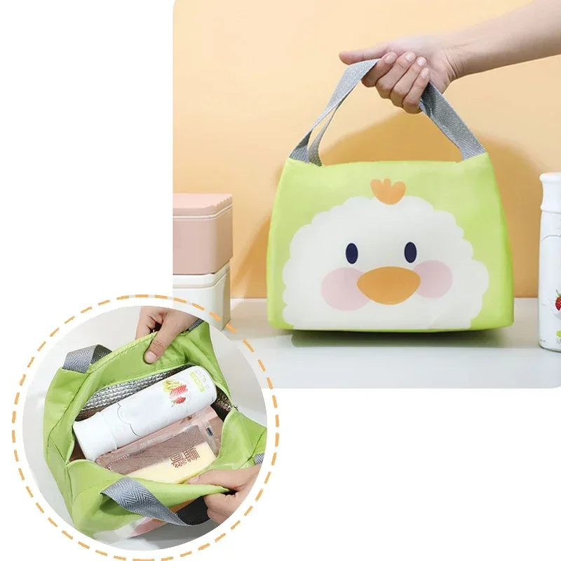 Kawaii Portable Fridge Thermal Bag Women Children's School Thermal Insulated Lunch Box Tote Food Small Cooler Bag Pouch 2