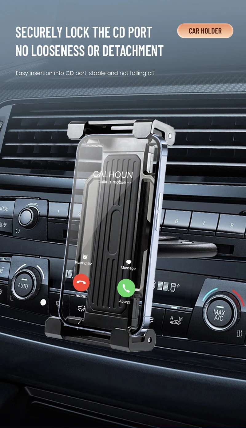 Universal Car Tablet Stand Phone Holder Auto CD Slot Mount Bracket for iPad Pro For iPhone iPad Phone & Tablet Support 4-14 Inch