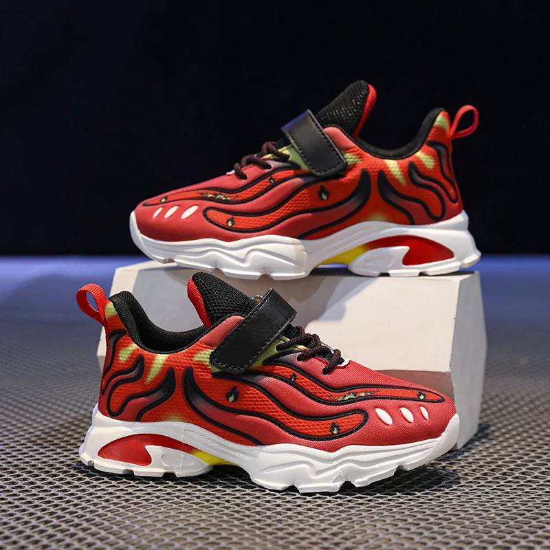 Boys' Casual Sports Shoes, Lightweight and Breathable Running Shoes