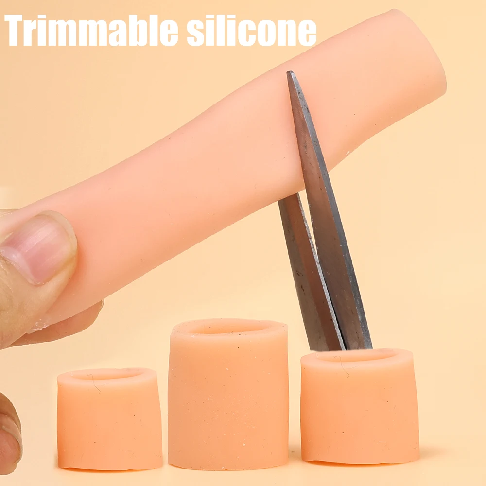 Silicone Gel Foot Finger Protector Cover Cushion Tubes Sleeves Anti-Friction Blisters Prevention 2pcs toe protectors