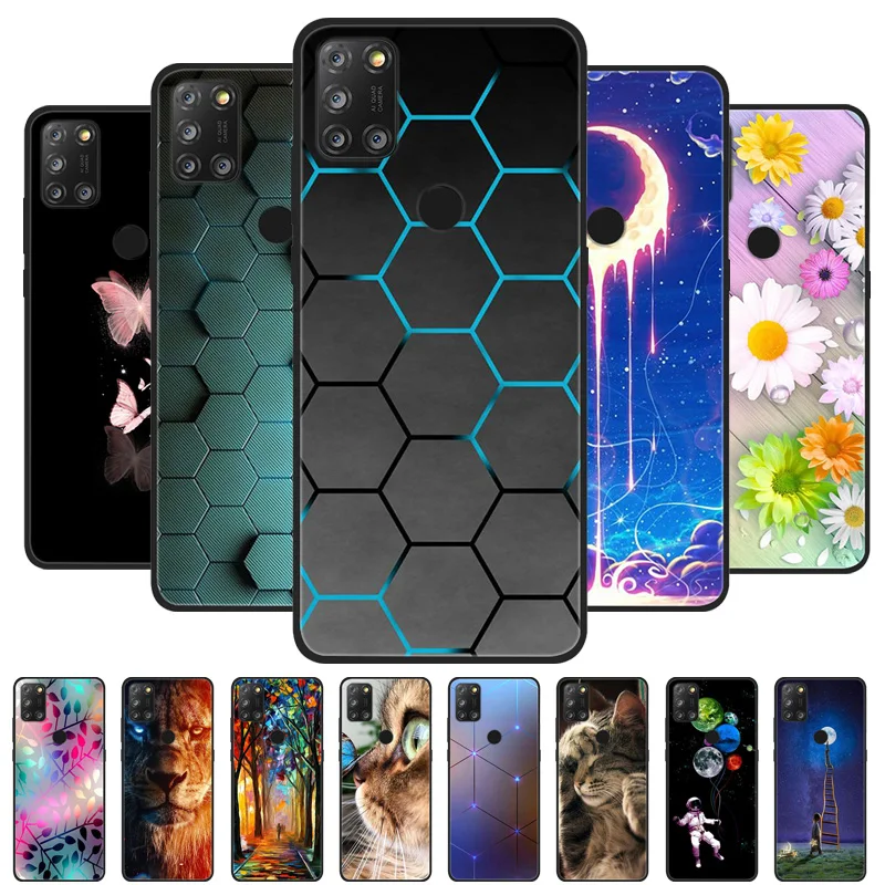 Luxurious Animal Design Soft Silicone Phone Case – Wolf & Lion Theme