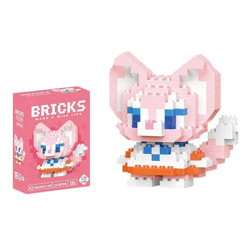Disney 214 style Winnie LinaBell StellaLou Building Blocks Princess Cartoon Figrues Bricks Children's Assembly Toys Model Gift - Image 75